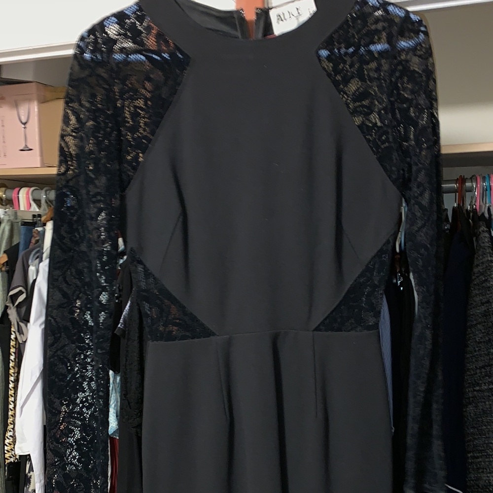 Vintage Temperly London sexy lace sheath dress